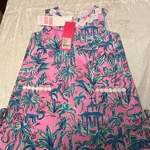 NWT size 3 Little  Shift color Lilac Rose Out of Office print. The price is firm